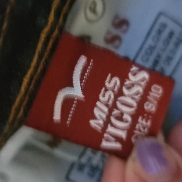 Lk New Miss Vigoss pink blue jeans sz 9/10 - Picture 9 of 11